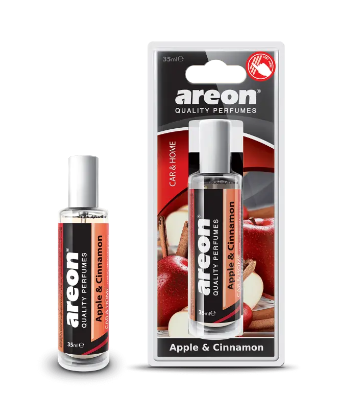 AREON QUALITY PERFUMES CAR & HOME APPLE AND CINNAMON