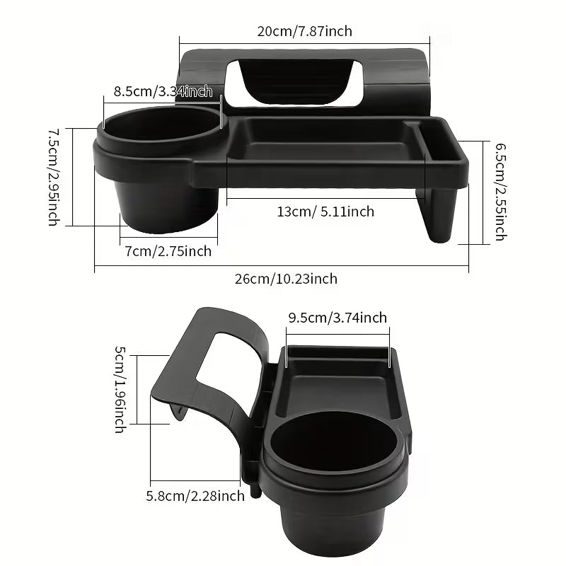 Cup holder vehicle mounted multifunctional