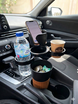 Car Cup Holder Expander 5 in 1 Dual Multifunction Adapter
