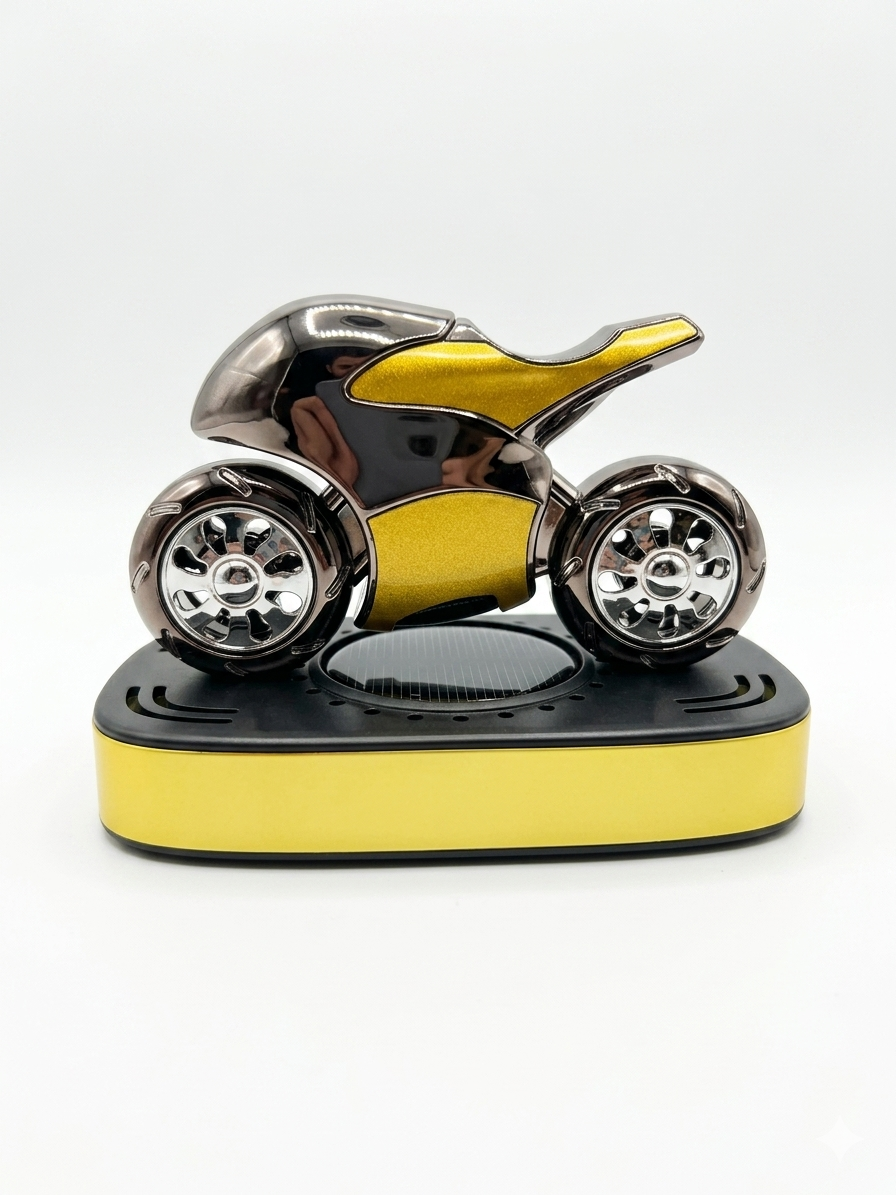 Motorcycle Design Car Diffuser Solar Power (Osmanthus)