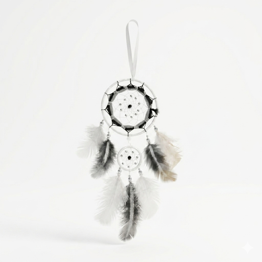 Dream Catcher BLACK&WHITE Hand-Made