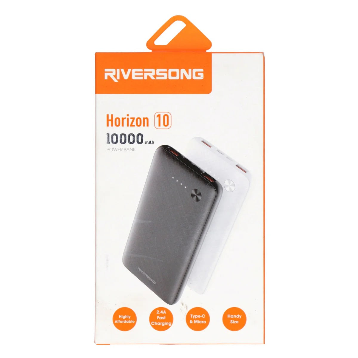 RIVERSONG HORIZON 10 باور بانك 10000 مللي أمبير أسود