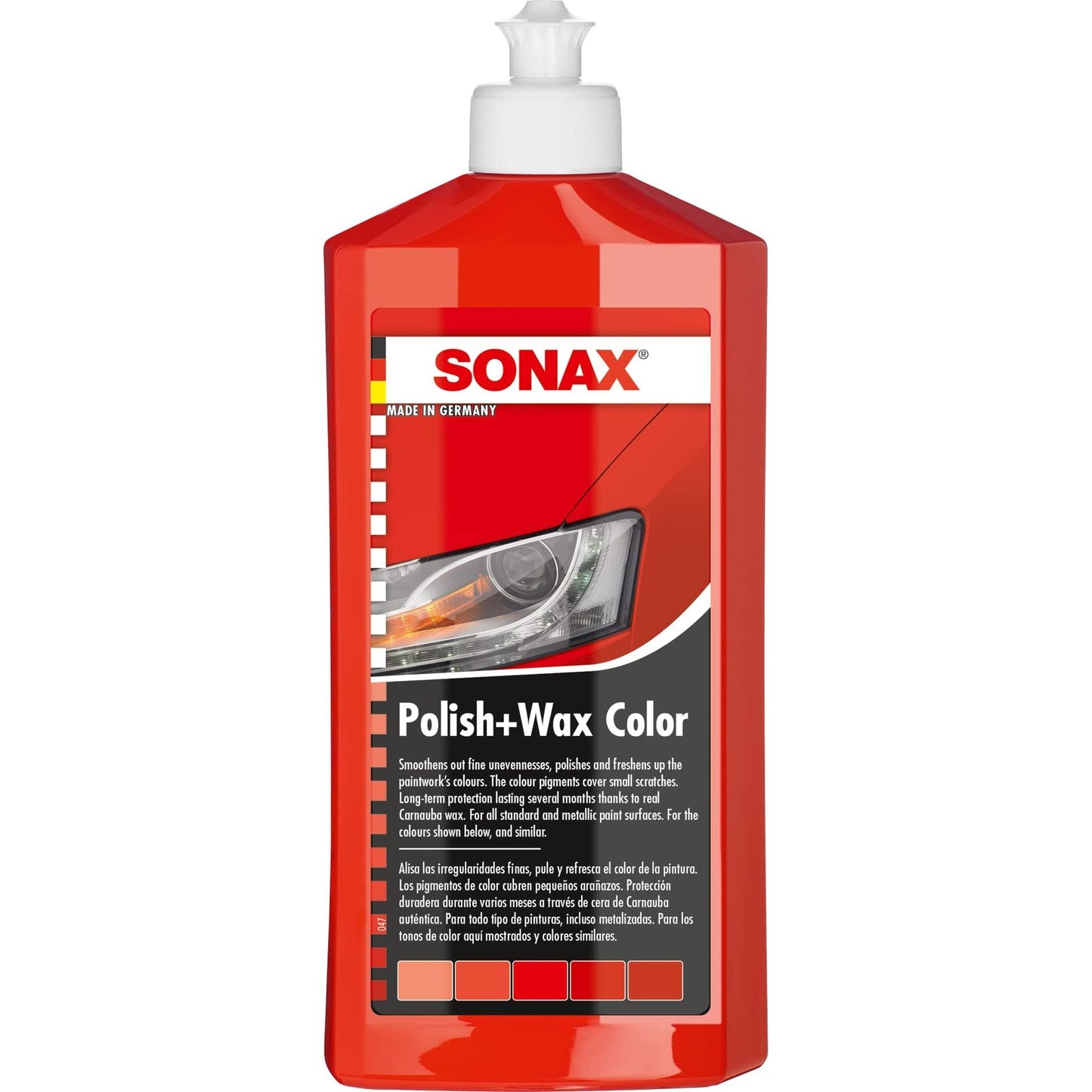 SONAX ملمع وواكس أحمر أبيض