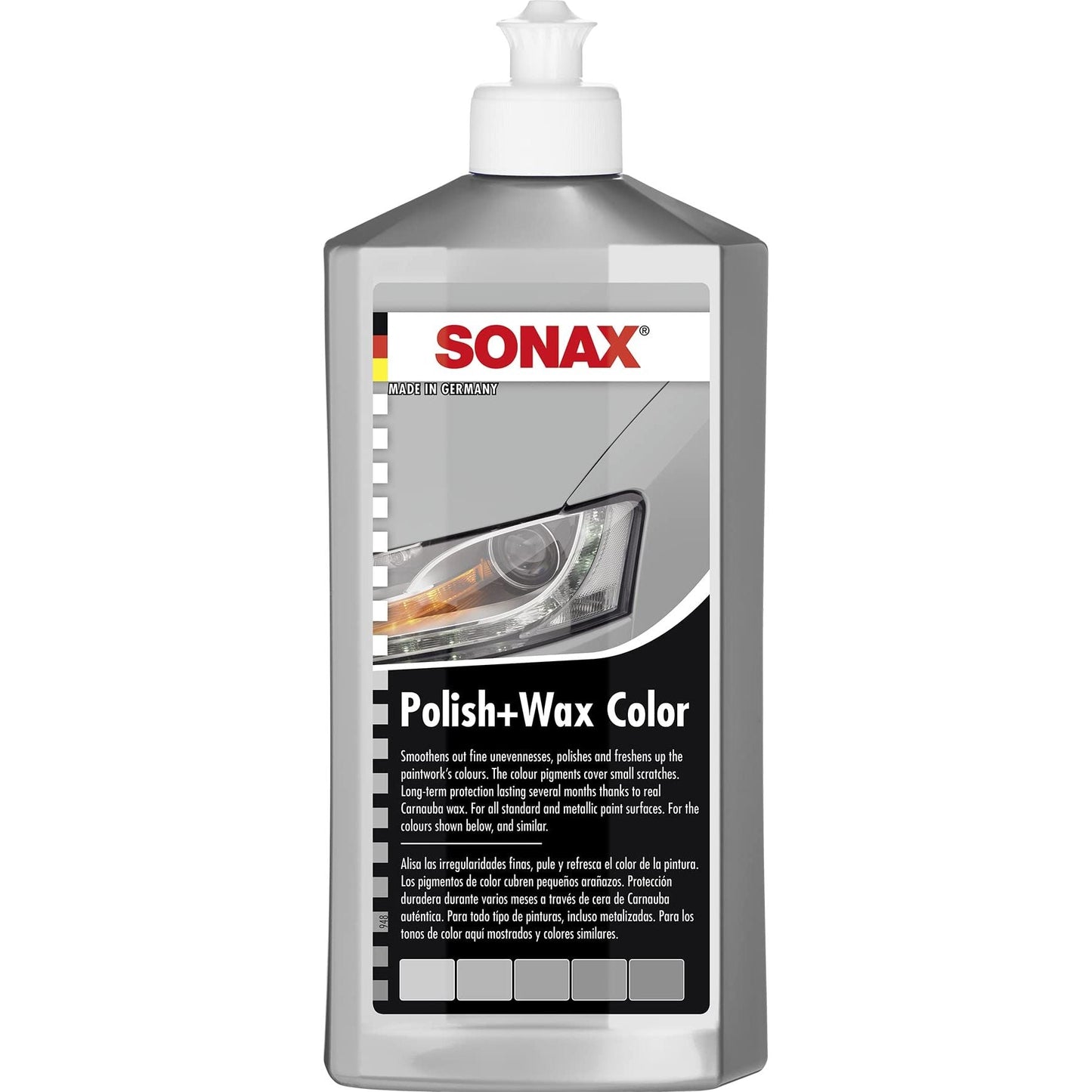 SONAX ملمع و شمع ملون فضي