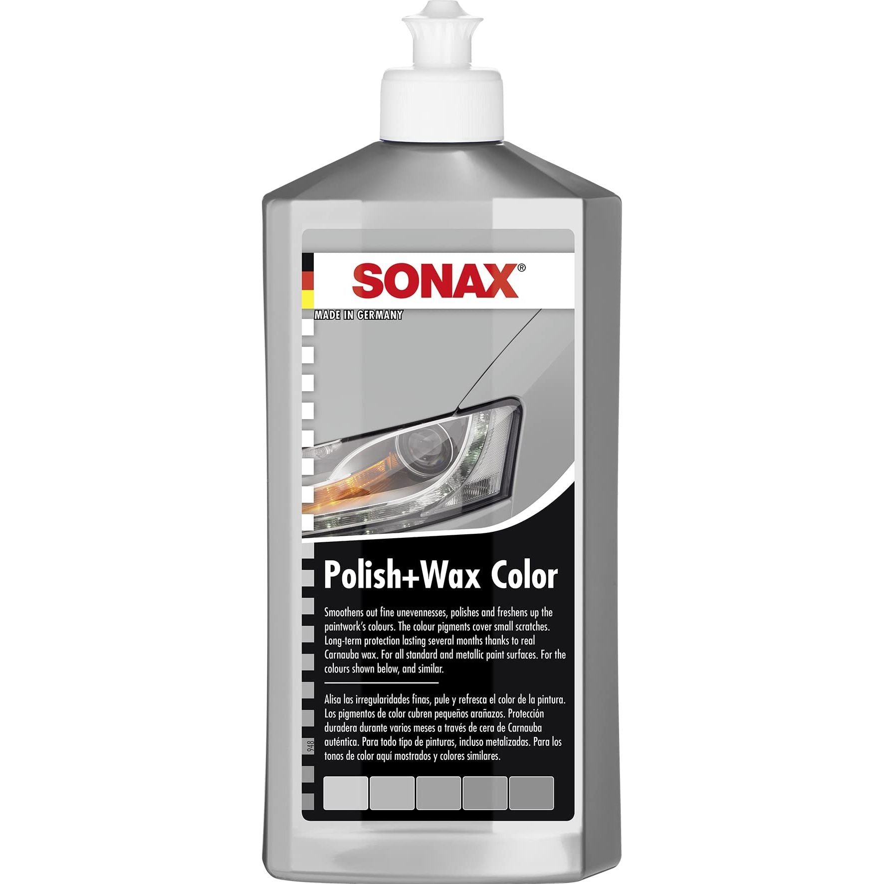 SONAX ملمع و شمع ملون فضي