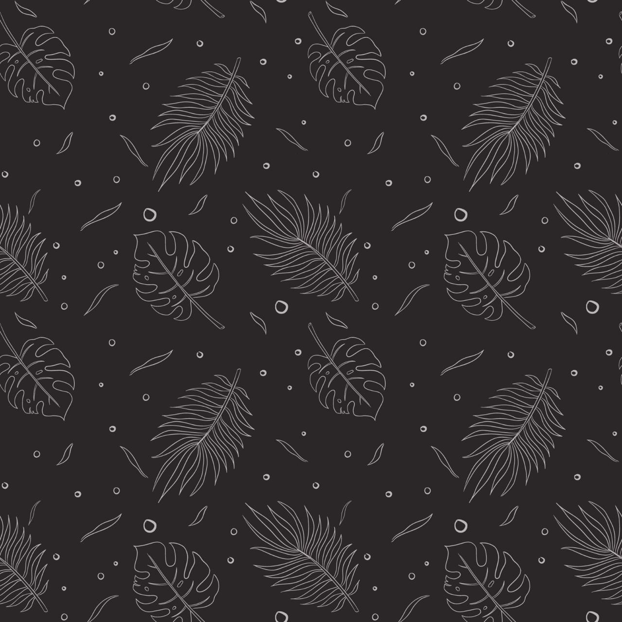 Grey Leaves Set